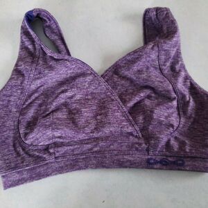 Balini Sports Bra Purple Size 4 Back Closure Hooks